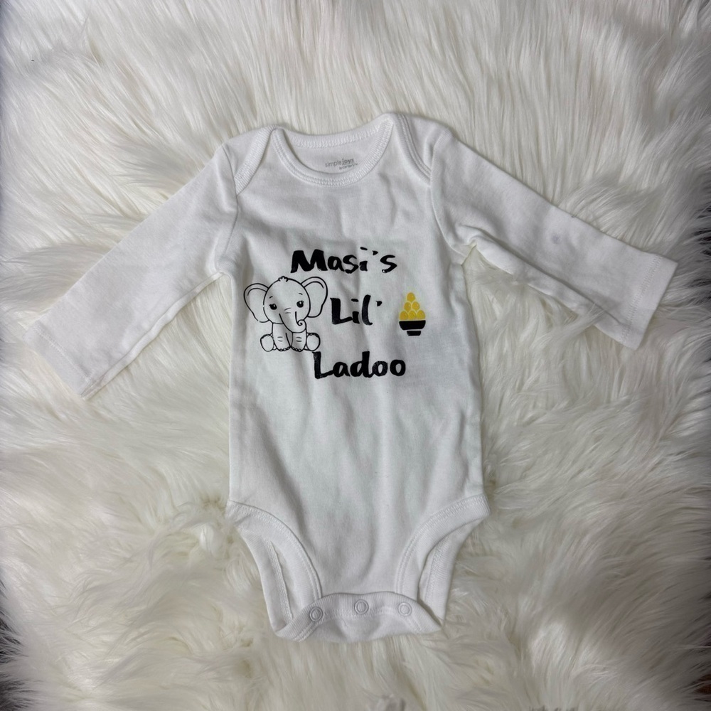 New Masi’s Lil Ladoo Onesie Size 0 - 3 months